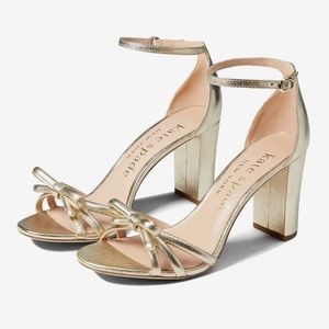 Kate Spade New York Flamenco Metallic Leather Heels